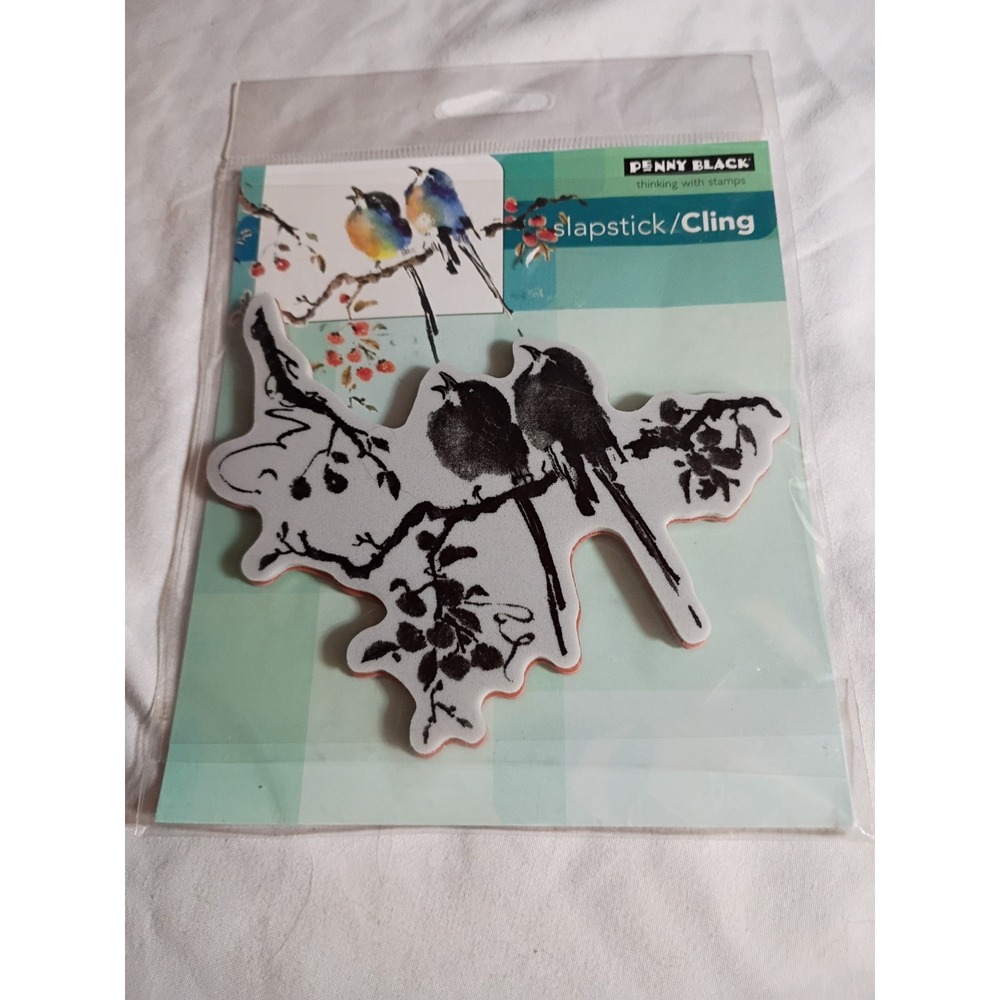 Penny Black The Sweetest Sound Slapstick Cling Rubber Stamp 40-329 Birds Branch